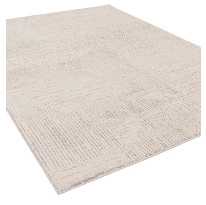 Cream Axel AX04 Contemporary Rug 200x290cm, Living Room Bedroom Asiatic RRP570