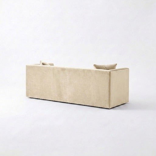 Modern Vertical Channel-Tufted 2-Seater Loveseat
