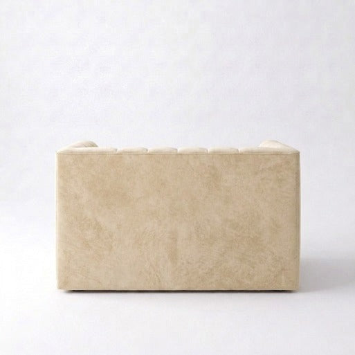 Modern Vertical Channel-Tufted Accent Armchair (1-Seater)