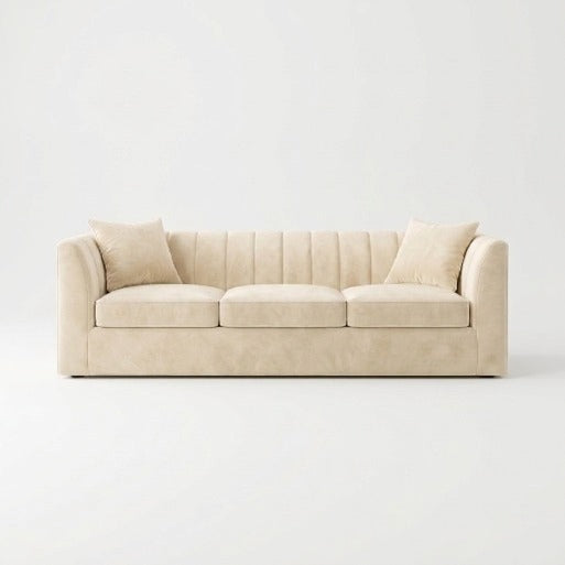 Modern Vertical Channel-Tufted Accent Armchair (1-Seater)