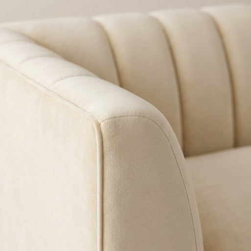 Modern Vertical Channel-Tufted Accent Armchair (1-Seater)