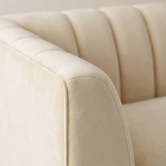 Modern Vertical Channel-Tufted Accent Armchair (1-Seater)